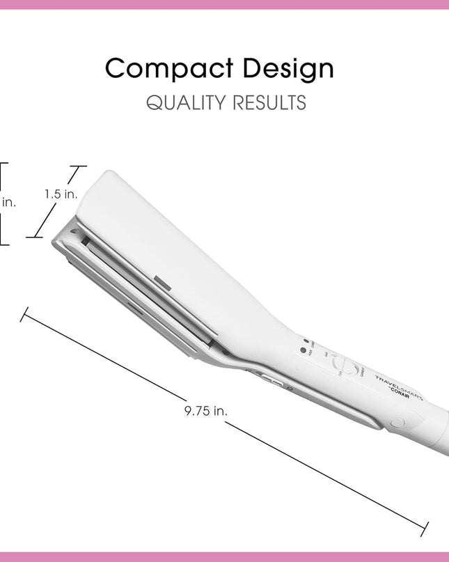 Conair Travel Iron 2-in-1 – Dual-Use Flat Iron for Clothes & Hair | Compact