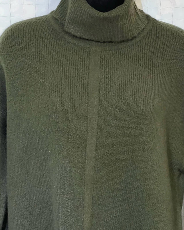 RD Style women Seamed mini Turtleneck Sweater Dress size S/P