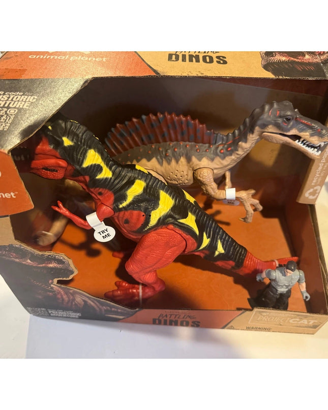 Animal Planet Electronic Battling Dinos Action Figure Set - 3pk