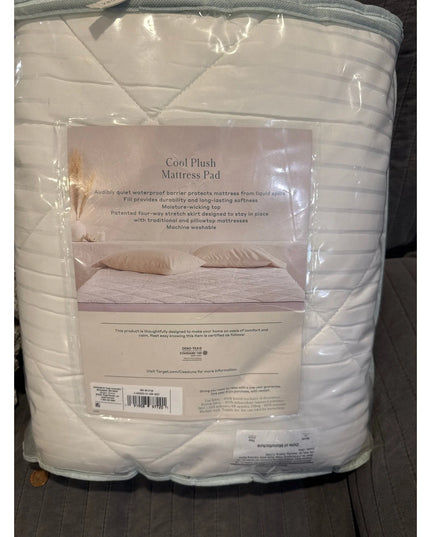 Premium Cooling Mattress Pad - Casaluna full white new