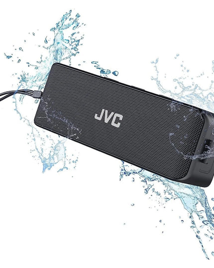 JVC SPSQ4BT True Wireless Stereo Portable Bluetooth Speaker, Black,