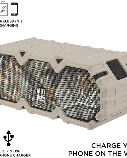 Altec Realtree LifeJacket Jolt rugged Waterproof Bluetooth Speaker,Portable camo