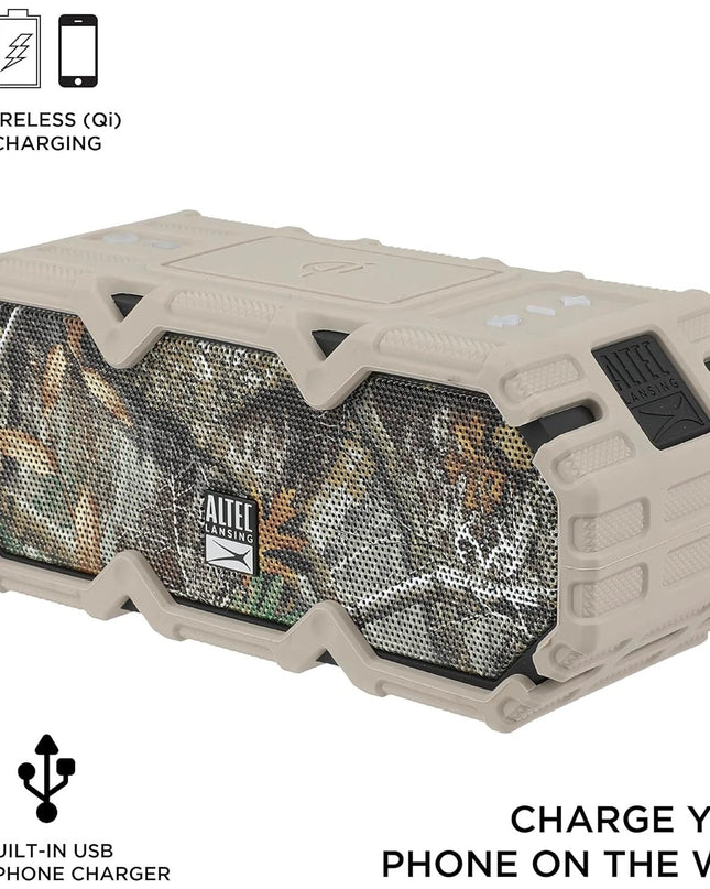Altec Realtree LifeJacket Jolt rugged Waterproof Bluetooth Speaker,Portable camo