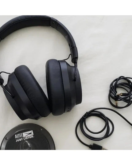 Altec Lansing Whisper wireless Active Noise Cancelling Headphones, Black