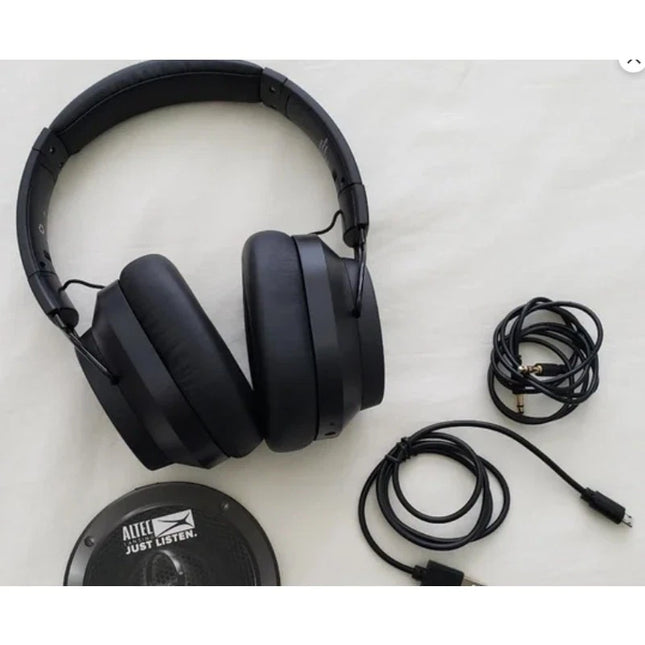 Altec Lansing Whisper wireless Active Noise Cancelling Headphones, Black