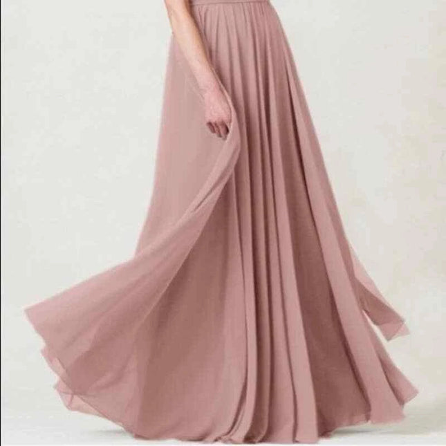 Jenny Yoo Convertible Bridesmaid Dress Mira Long  dress Champagne size 6