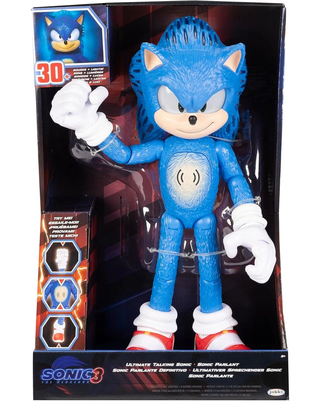 Sonic the Hedgehog 3 Ultimate Talking Sonic 12 inch Action Figure 15 Articulatio