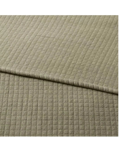 Jersey Quilt - Threshold full/queen, dark olive quilt NEW 88x92 inch