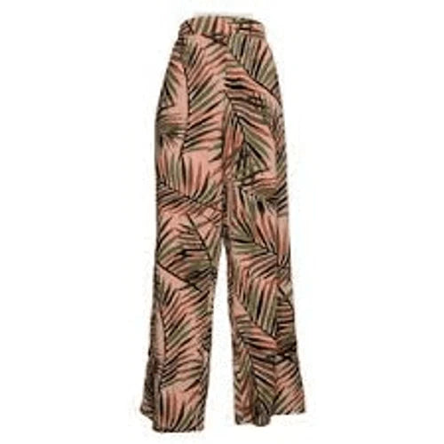 Denim & Co Beach Women's printed Jersey Pull-On Pants With Side Pockets