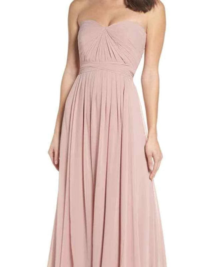 Jenny Yoo Convertible Bridesmaid Dress Mira Long  dress Champagne size 6