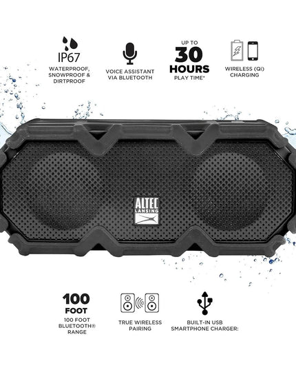 Altec Lansing LifeJacket Jolt - Waterproof Bluetooth Speaker, Durable & Portable