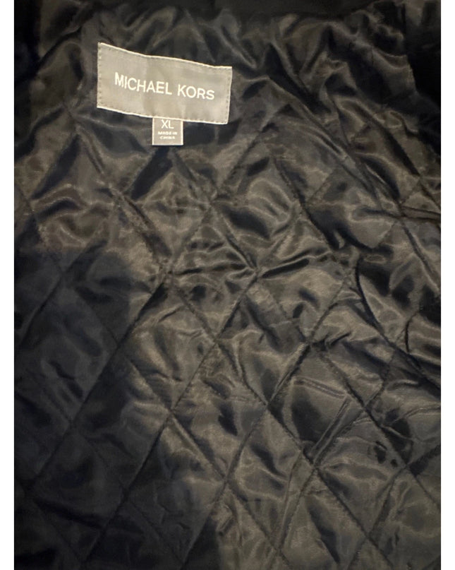 Michael Kors Men's Monroe Scarf Coat black xl men new