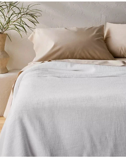 Casaluna Cotton Slub Blanket Lightweight Bedroom