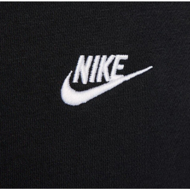 Nike Men's Club Fleece Sweatshirt Black Fleece Pullover Sport Casual Crewneck M
