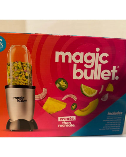 Magic Bullet Personal Blender Set Mixer for Smoothies, 250W,Stainless Steel