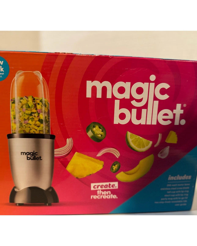 Magic Bullet Personal Blender Set Mixer for Smoothies, 250W,Stainless Steel