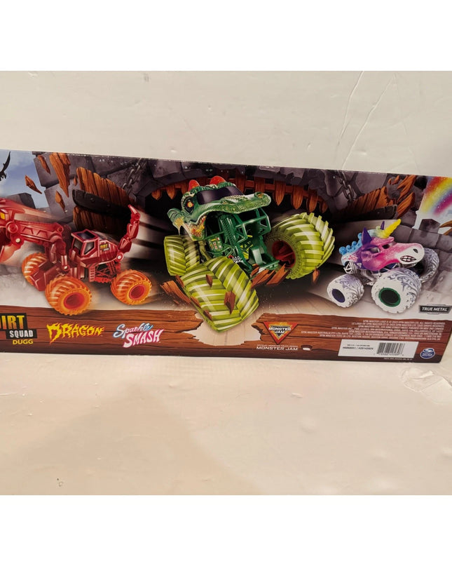 Monster truck Jam 1:24 & 1:64 Scale Diecast Vehicles 3pk