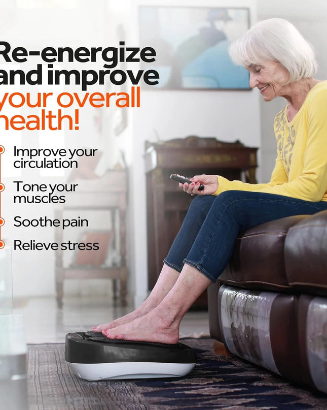 Power Legs by Power Fit Model ETF002M Vibration Foot Calf Massager w/ Remote