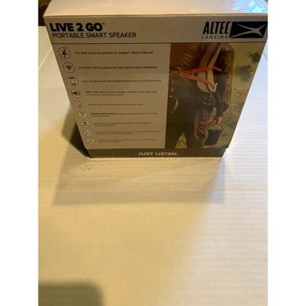 Altec Lansing Live 2 Go WiFi / Bluetooth Google Assistant Speaker sealed New