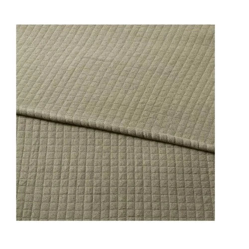 Jersey Quilt - Threshold full/queen, dark olive quilt NEW 88x92 inch