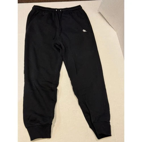 Men's NIKE Sportswear Club Essential Fleece Joggers, Black size medium NWT