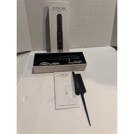 SUNMAY Cordless Hair Straightener – on the go Portable 2-in-1 Flat Iron & Curler