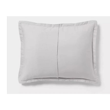 Washed Waffle Weave Comforter and Sham Set - Threshold full/queen light Gray