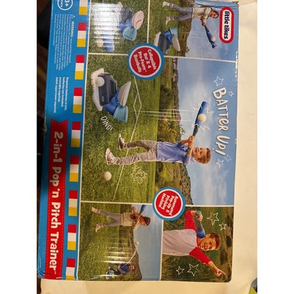 Little Tikes 2-in-1 Pop 'n Pitch Trainer, Outdoor Sports  new distressed box