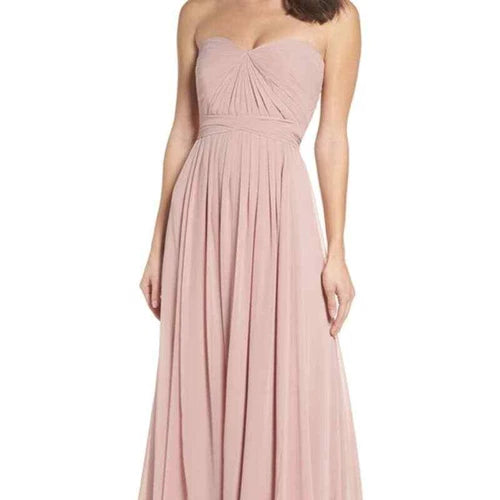 Jenny Yoo Convertible Bridesmaid Dress Mira Long  dress Champagne size 6