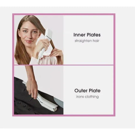 Conair Travel Iron 2-in-1 – Dual-Use Flat Iron for Clothes & Hair | Compact
