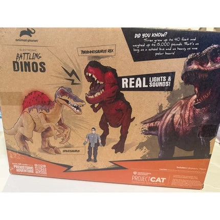 Animal Planet Electronic Battling Dinos Action Figure Set - 3pk