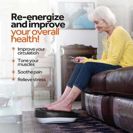 Power Legs by Power Fit Model ETF002M Vibration Foot Calf Massager w/ Remote