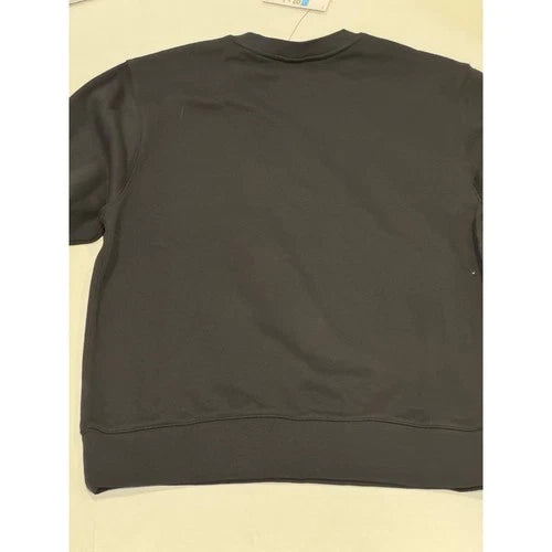 Nike Men's Club Fleece Sweatshirt Black Fleece Pullover Sport Casual Crewneck M