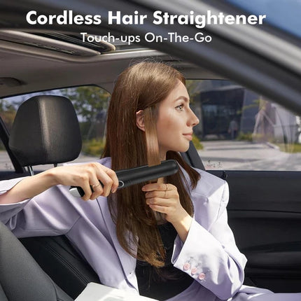 SUNMAY Cordless Hair Straightener – on the go Portable 2-in-1 Flat Iron & Curler