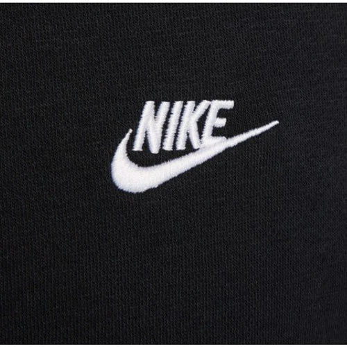 Nike Men's Club Fleece Sweatshirt Black Fleece Pullover Sport Casual Crewneck M