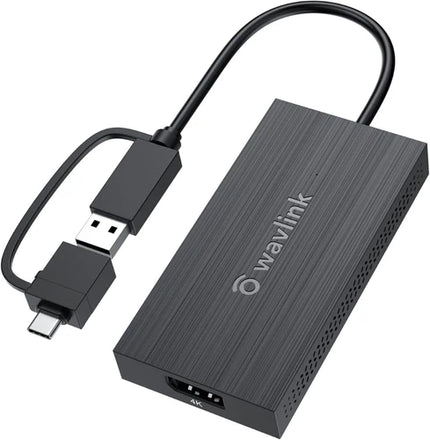 WAVLINK USB 3.0 2K Adapter USB A &C DP Based Monitor,Thunderbolt Windows,Mac OS,