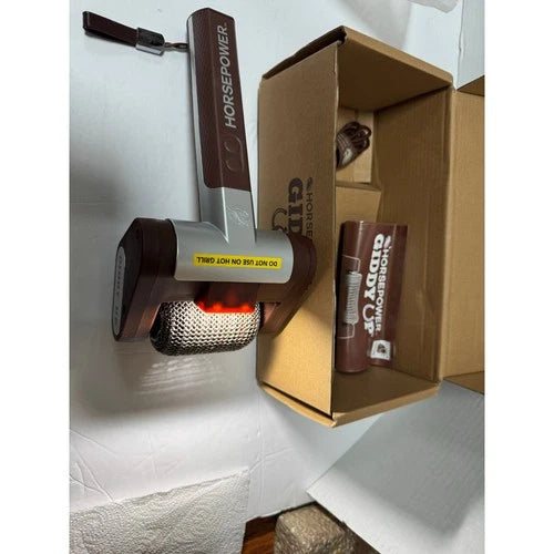 HorsePower Giddy Up Cordless, Rechargeable BBQ grill Stainless Roller Cleaner