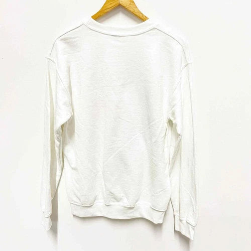 BP Women's White Vote Crew Neck Graphic Knit Pullover Sweatshirt 2X