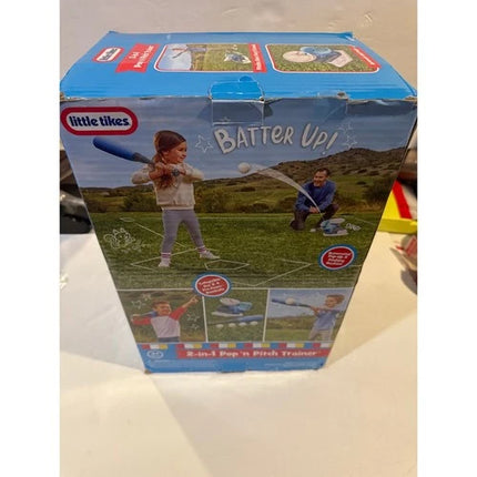Little Tikes 2-in-1 Pop 'n Pitch Trainer, Outdoor Sports  new distressed box