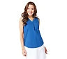Denim & Co. Essentials Textured Knit Tank Front Pleat Choose Size\COLORS