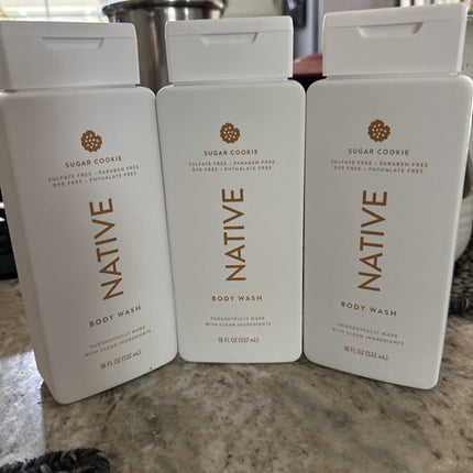NATIVE BODY WASH 18 Oz sugar cookie