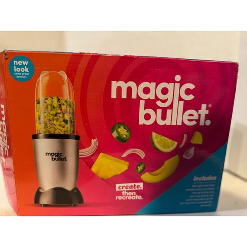 Magic Bullet Personal Blender Set Mixer for Smoothies, 250W,Stainless Steel