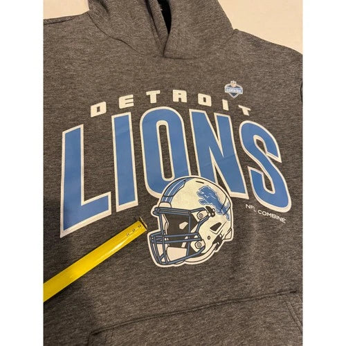 Detroit Lions Logo NFL Ultra Game Men's Pullover Hoodie med New