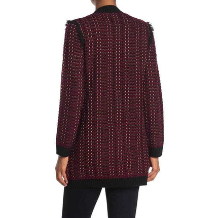 Love Token Parisian Tweed Buttoned Front Cardigan