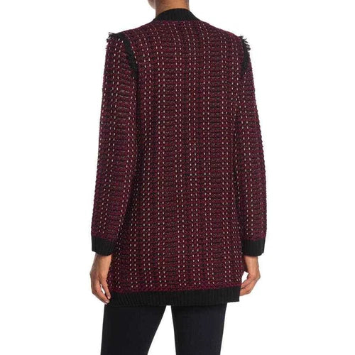 Love Token Parisian Tweed Buttoned Front Cardigan