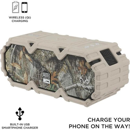 Altec Realtree LifeJacket Jolt rugged Waterproof Bluetooth Speaker,Portable camo