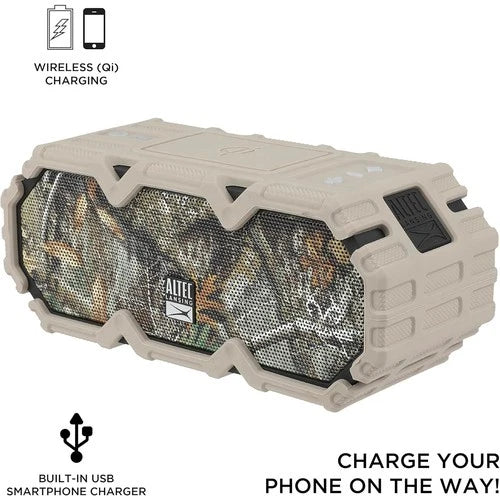 Altec Realtree LifeJacket Jolt rugged Waterproof Bluetooth Speaker,Portable camo