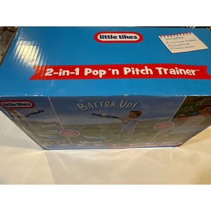 Little Tikes 2-in-1 Pop 'n Pitch Trainer, Outdoor Sports  new distressed box
