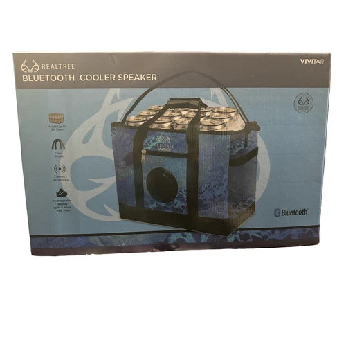 Real Tree  Insulated can Cooler with Wireless Bluetooth Speaker, Holds 36 Cans