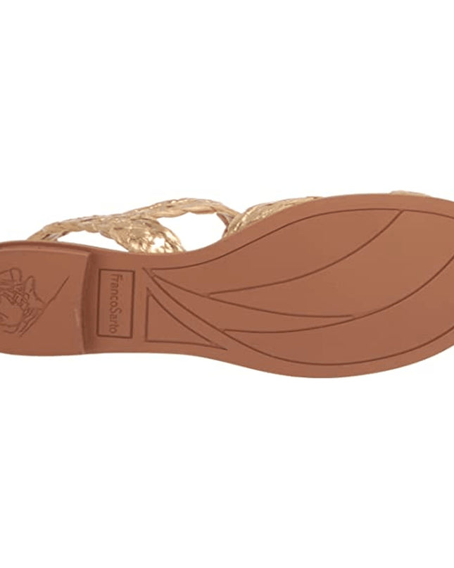 FRANCO SARTO women's Graze strapping gold Sandal size 7.5 M